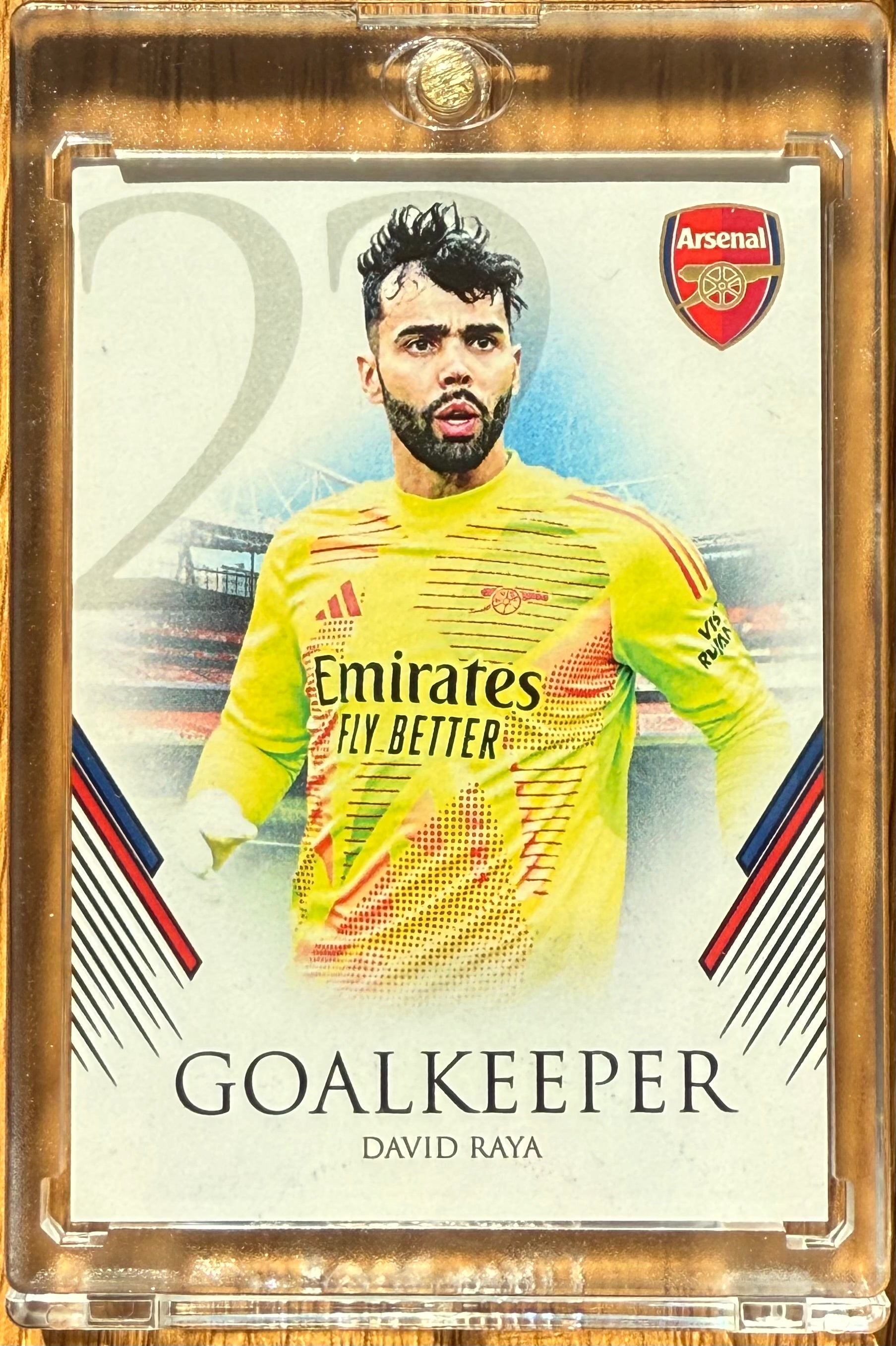 David Raya – Arsenal FC – Futera 2024 – 04/07 – Ultra Rare Base Card