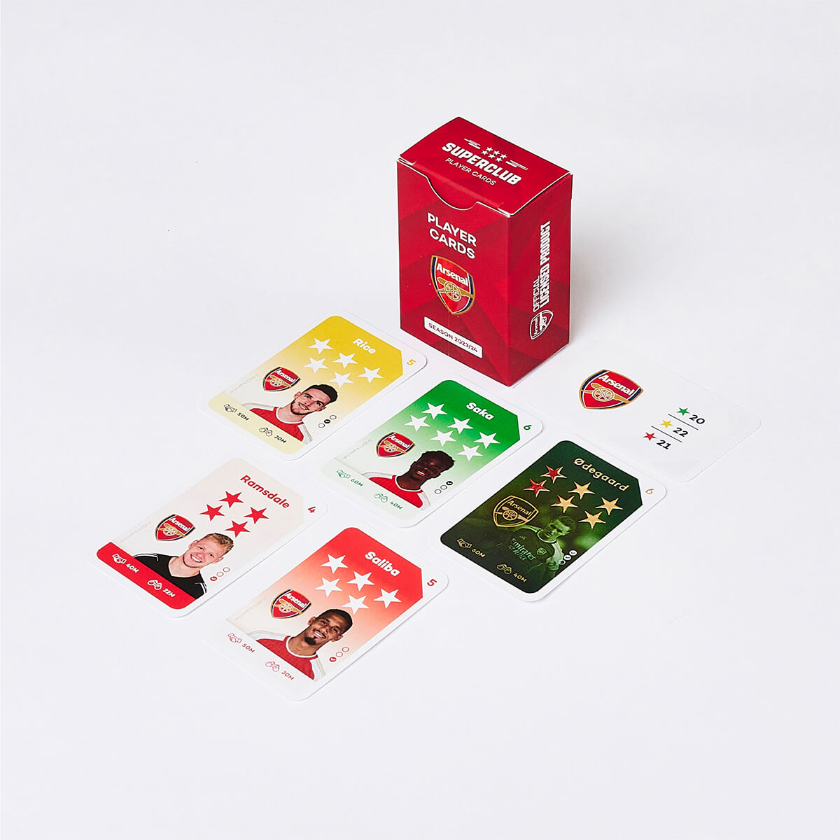 Superclub – Arsenal Player cards 2023/24 eske og spillerkort