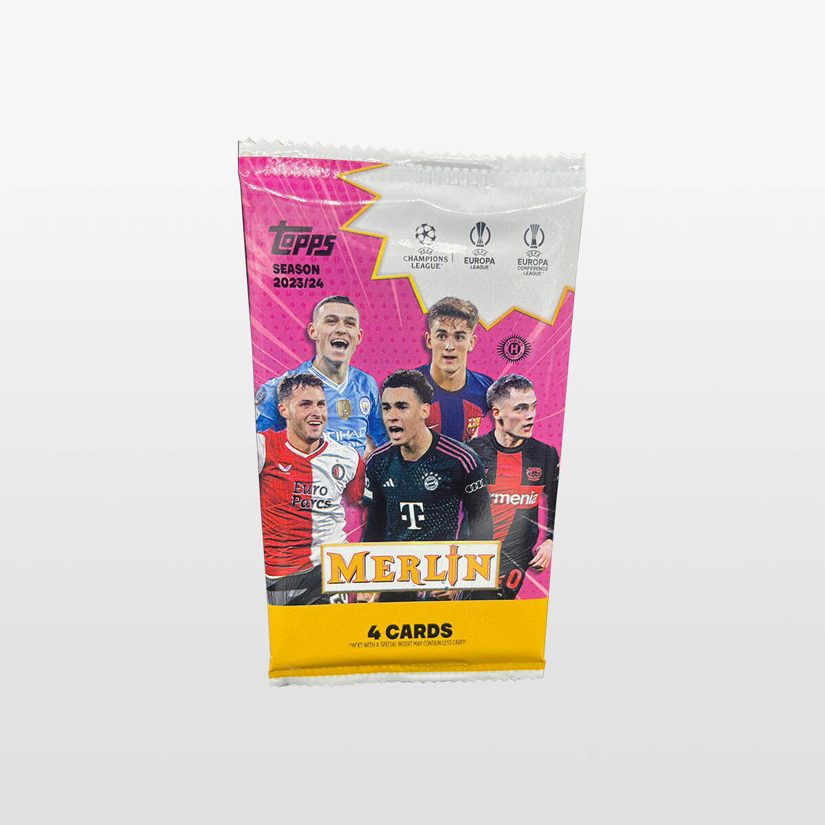 BATTLE! 3 Packs 2023-24 Topps Merlin UEFA Club Competitions (redusert pris)