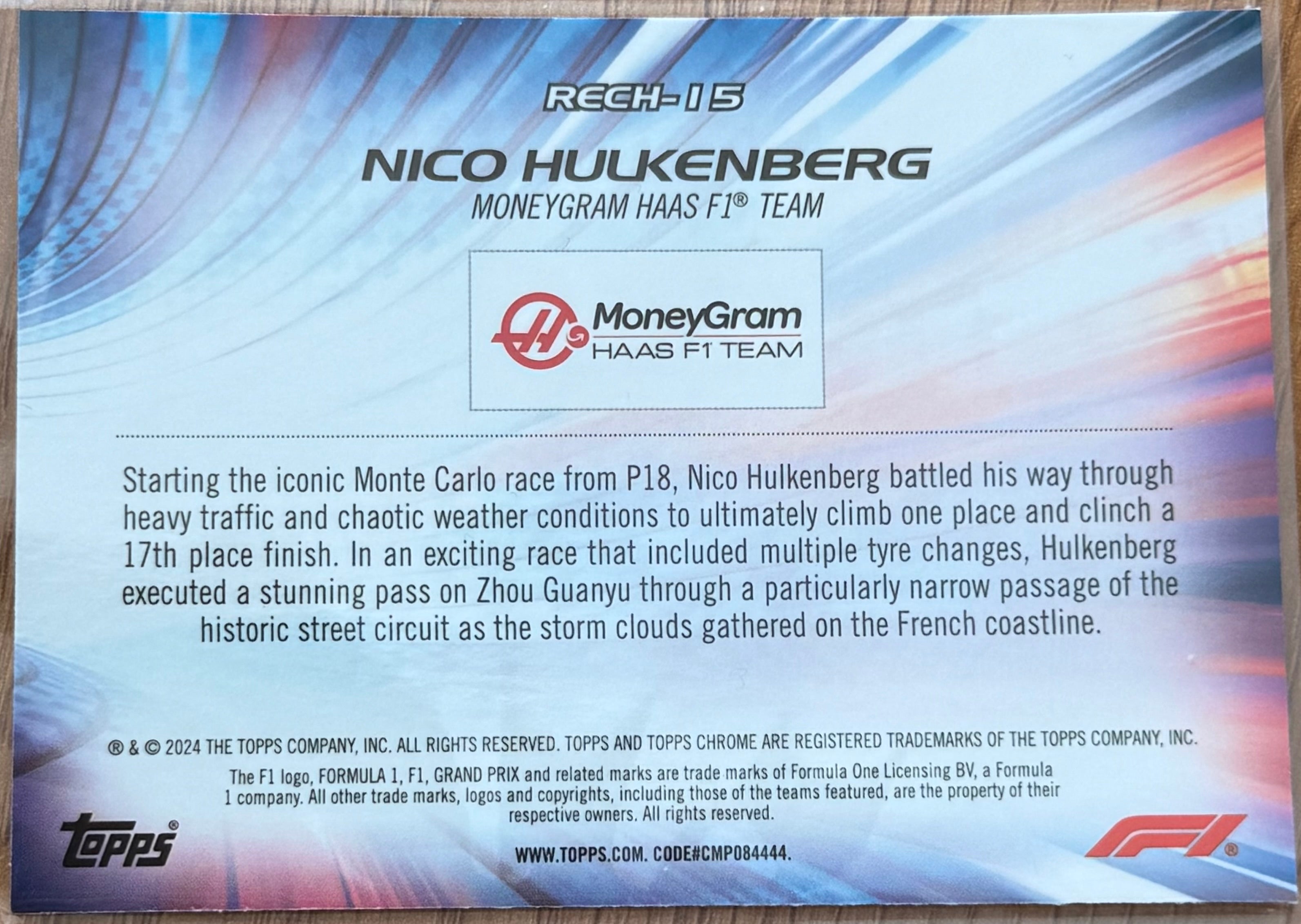 Topps Chrome F1 2024 – RECH-15 Nico Hülkenberg – Re-Charged – Haas F1 Team