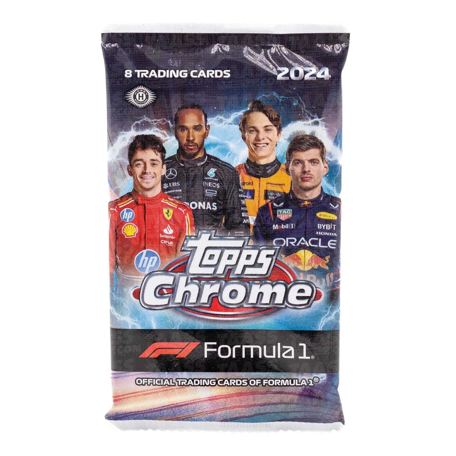 2024 Topps Chrome Formula 1 Racing (Formel 1) F1 Hobby Pack (Forhåndsbestill)