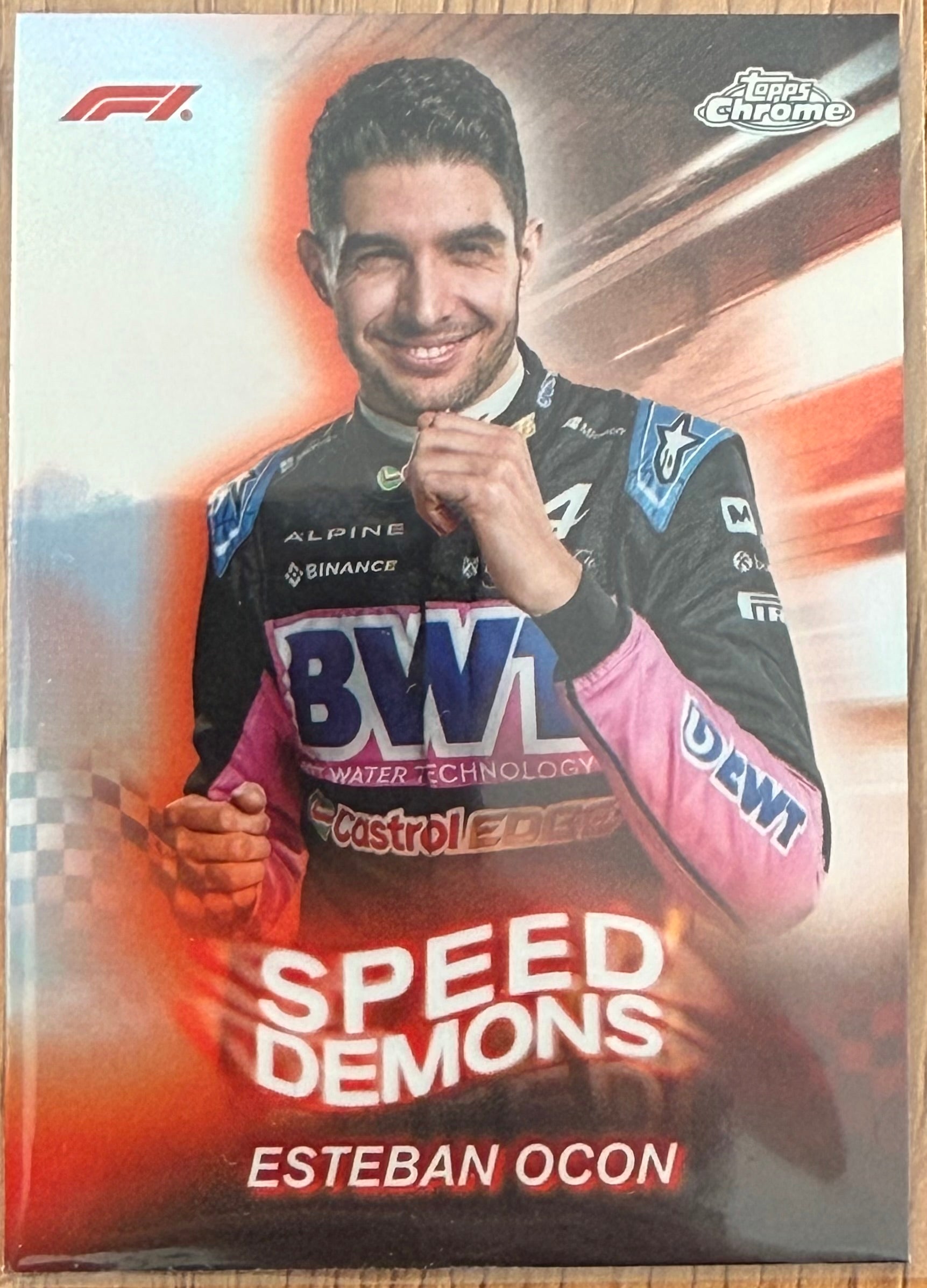Topps Chrome F1 2024 – SD-9 Esteban Ocon – Speed Demons – BWT Alpine F1 Team