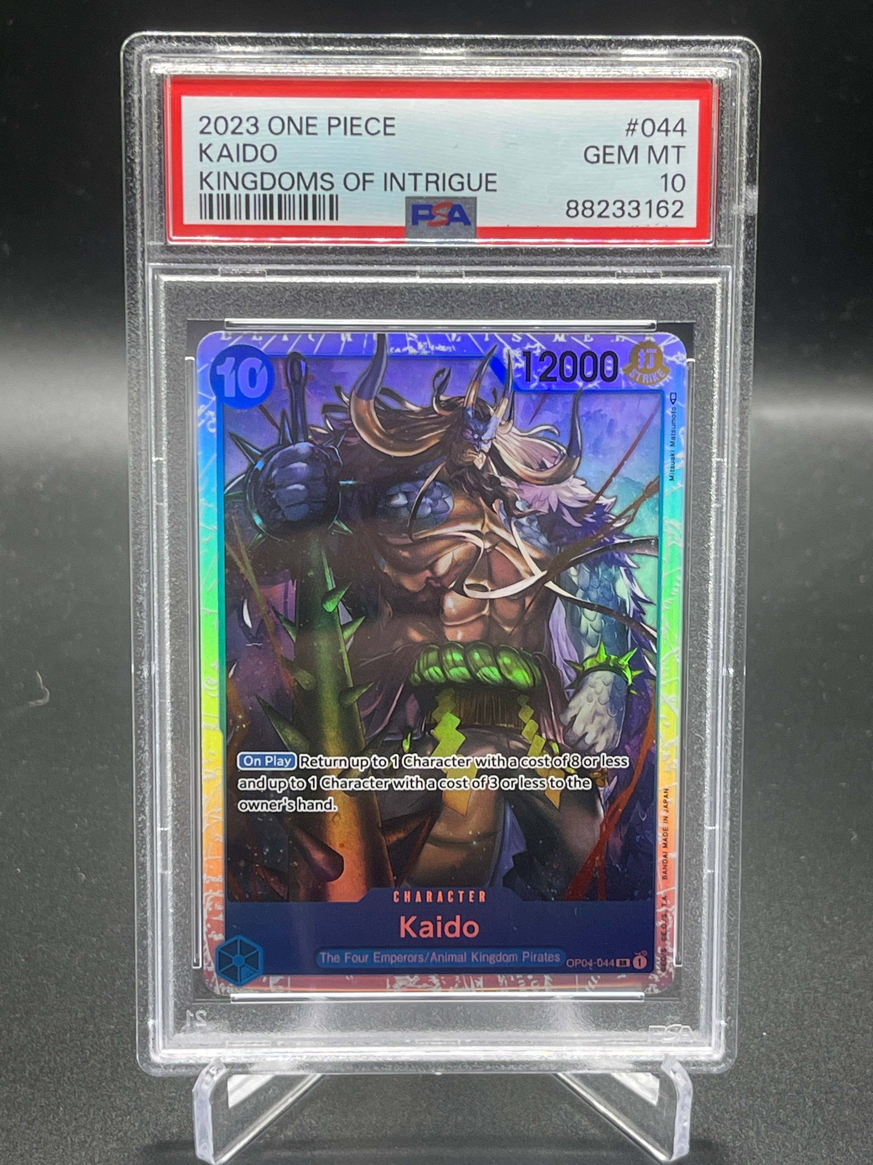 2023 One Piece #044 Kaido Kingdoms Of Intrigue Gem Mint 10 (88233162)