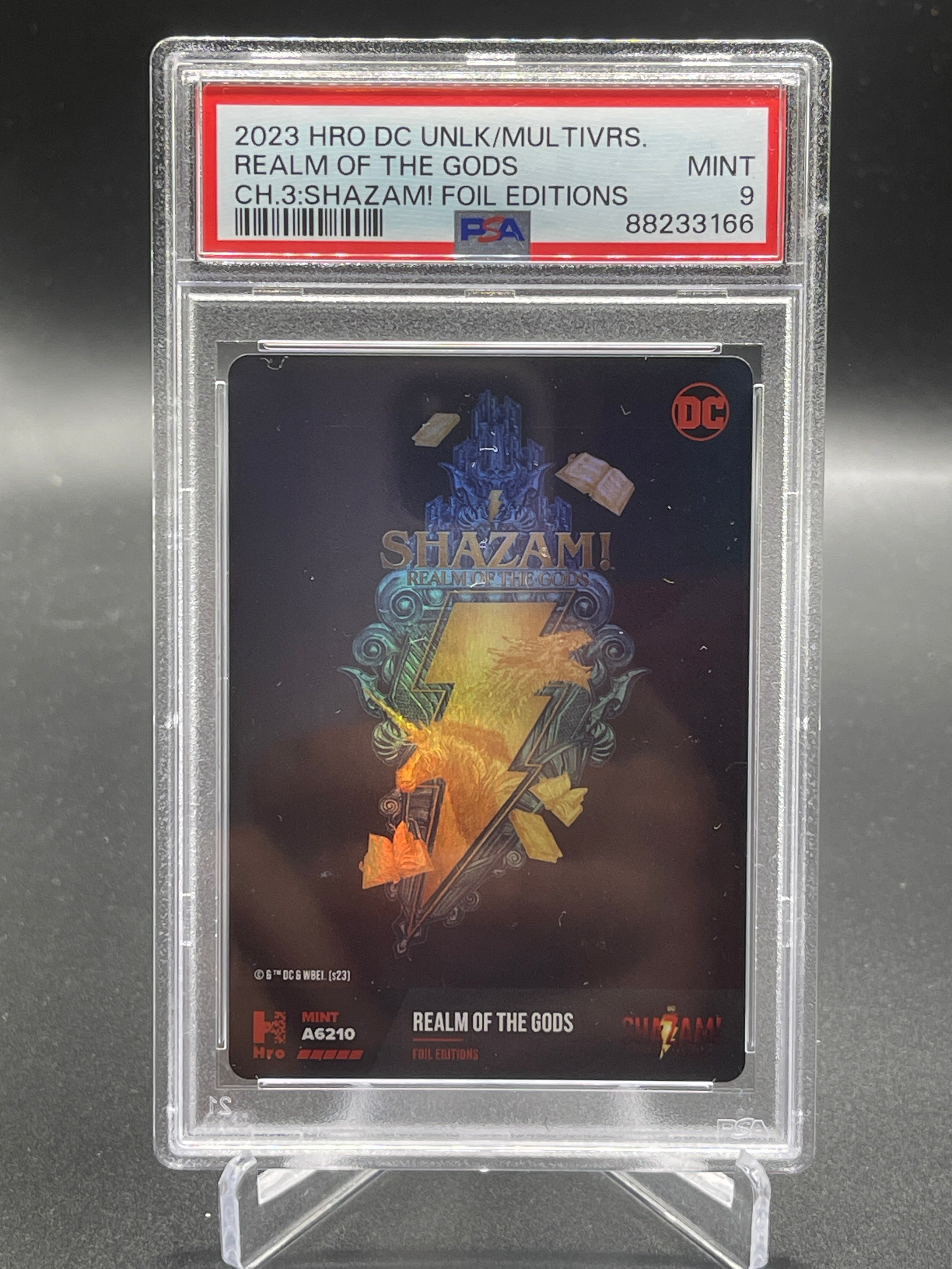 2023 HRO DC Unlk/Multivers.Realm Of The Gods Ch 3 Shazam! Foil Edition Mint 9 PSA (88233166)