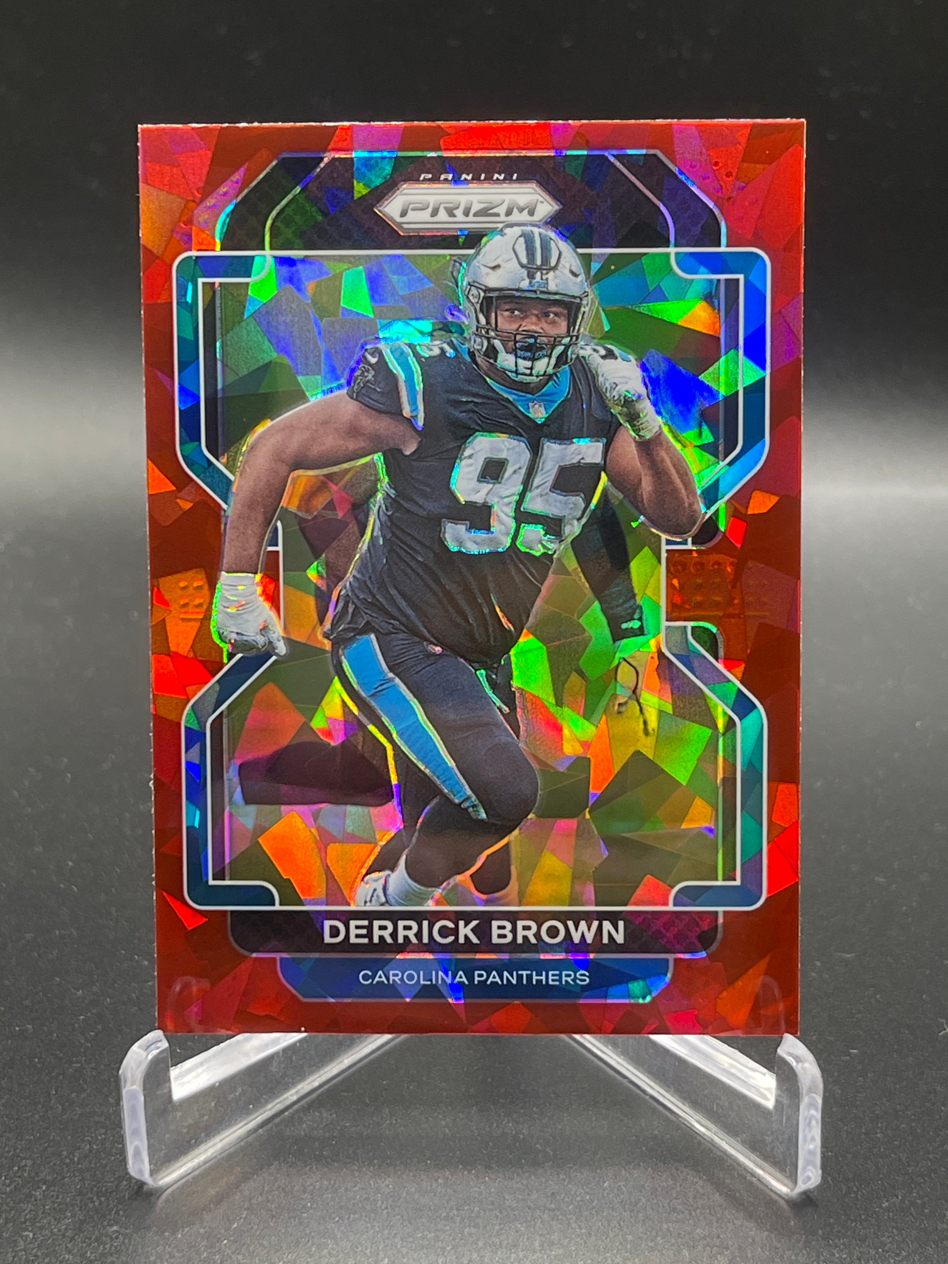 2021 Panini Prizm Football Derrick Brown #317 Carolina Panthers