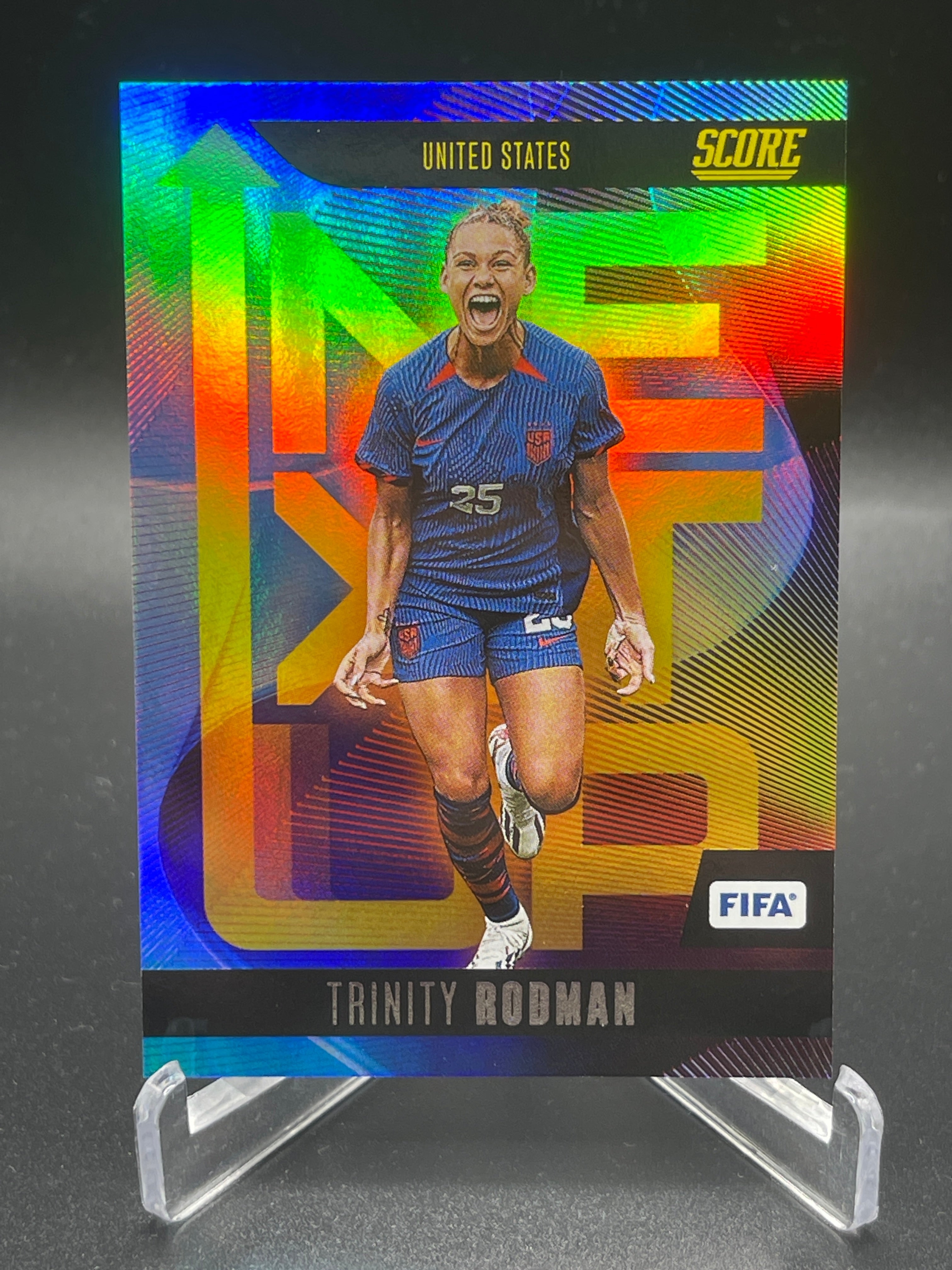 2023-24 Panini Score Fifa Soccer Trinity Rodman USA Case Hit