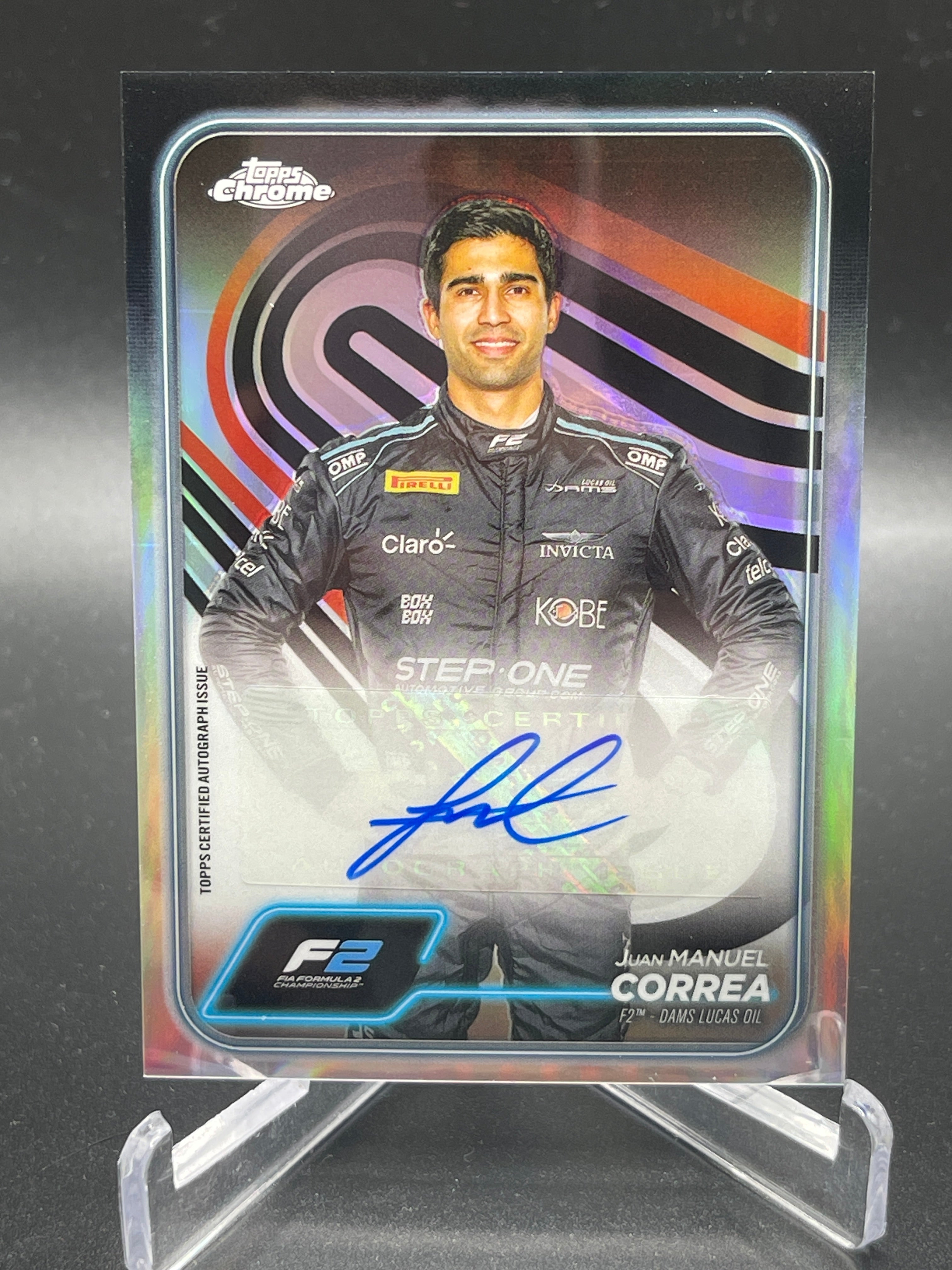 2024 Topps Chrome Formula 1 F2 Juan Manuel Correa Auto