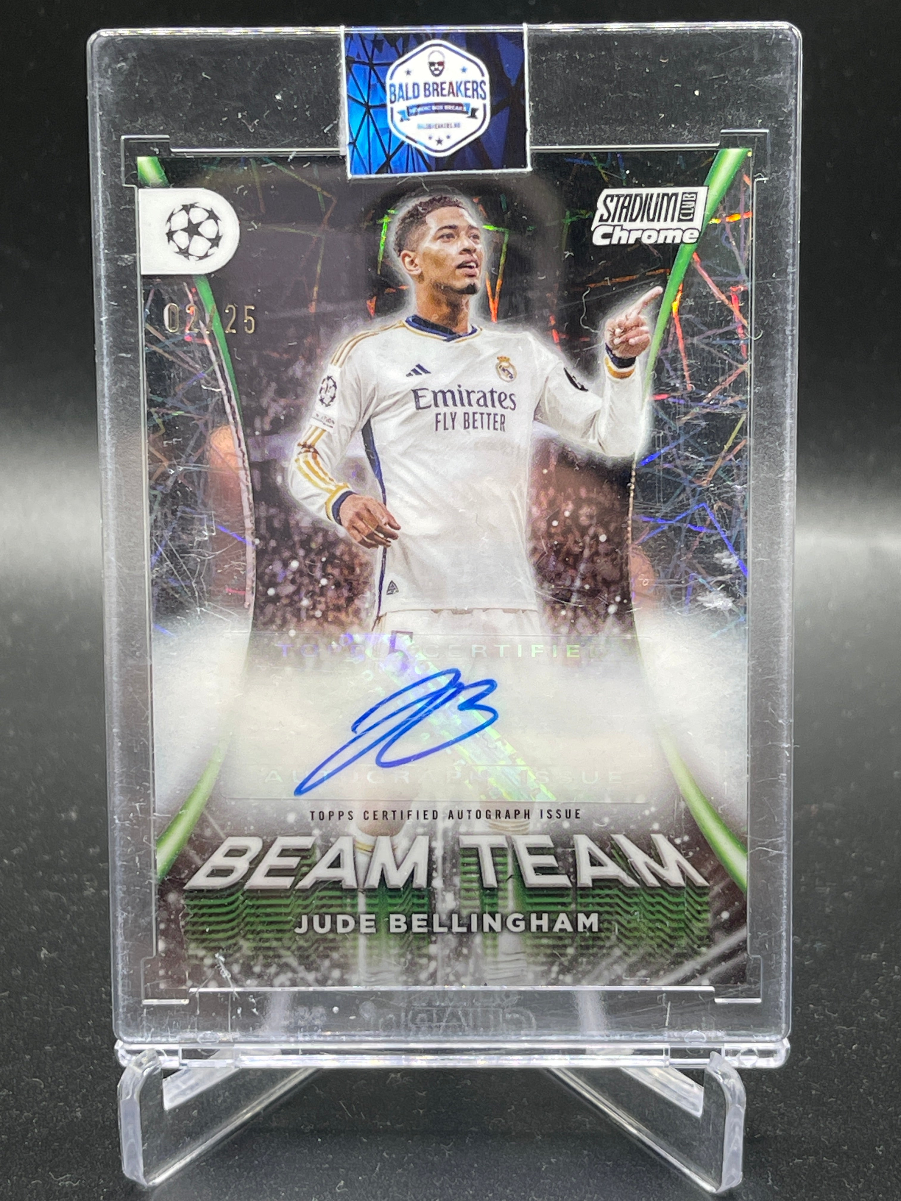 Jude Bellingham Beam Team auto /25 Stadium Club Chrome 23/24 Real Madrid