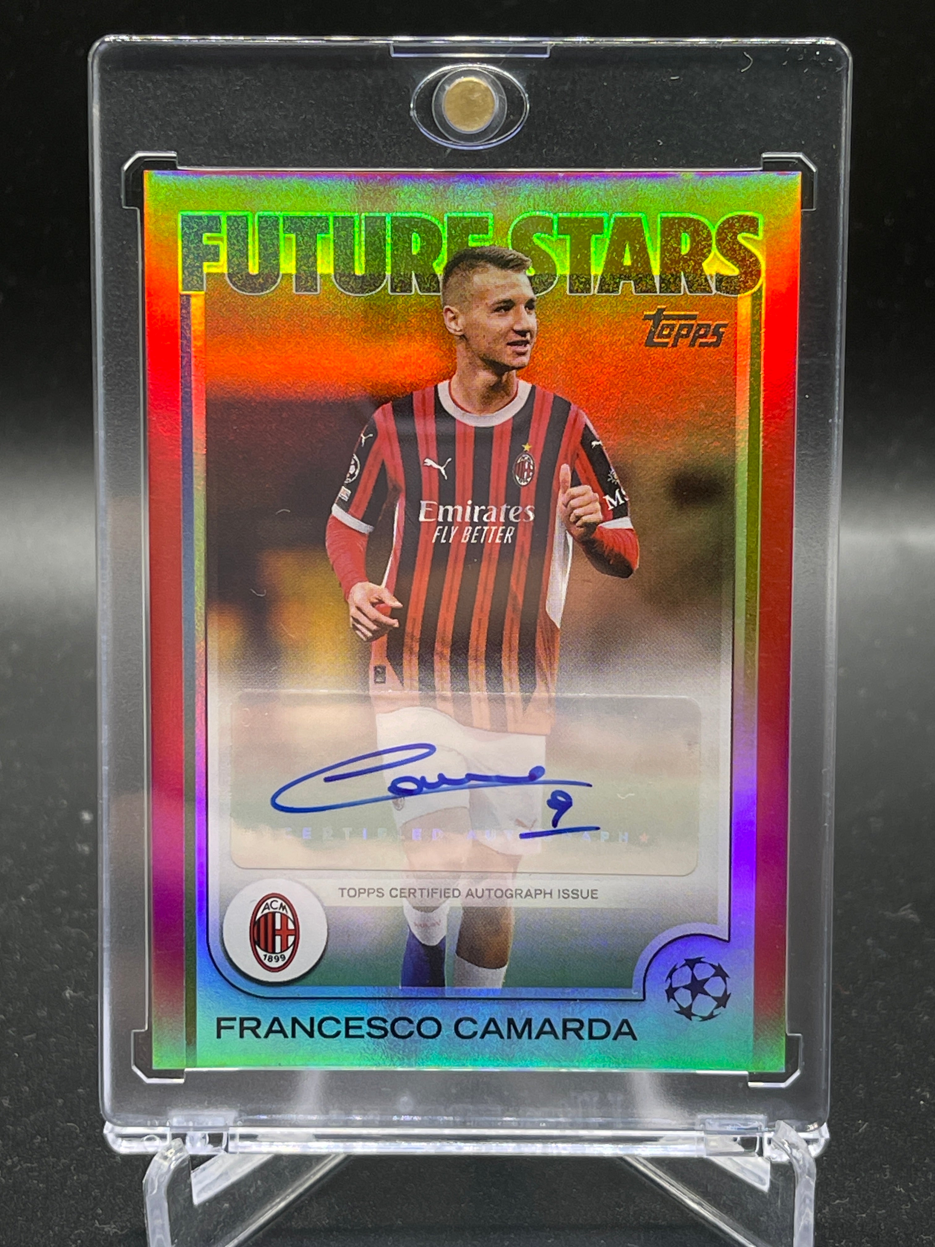 Francesco Camarda Future Stars Aute /5 Topps UCC 24/25 AC Milan