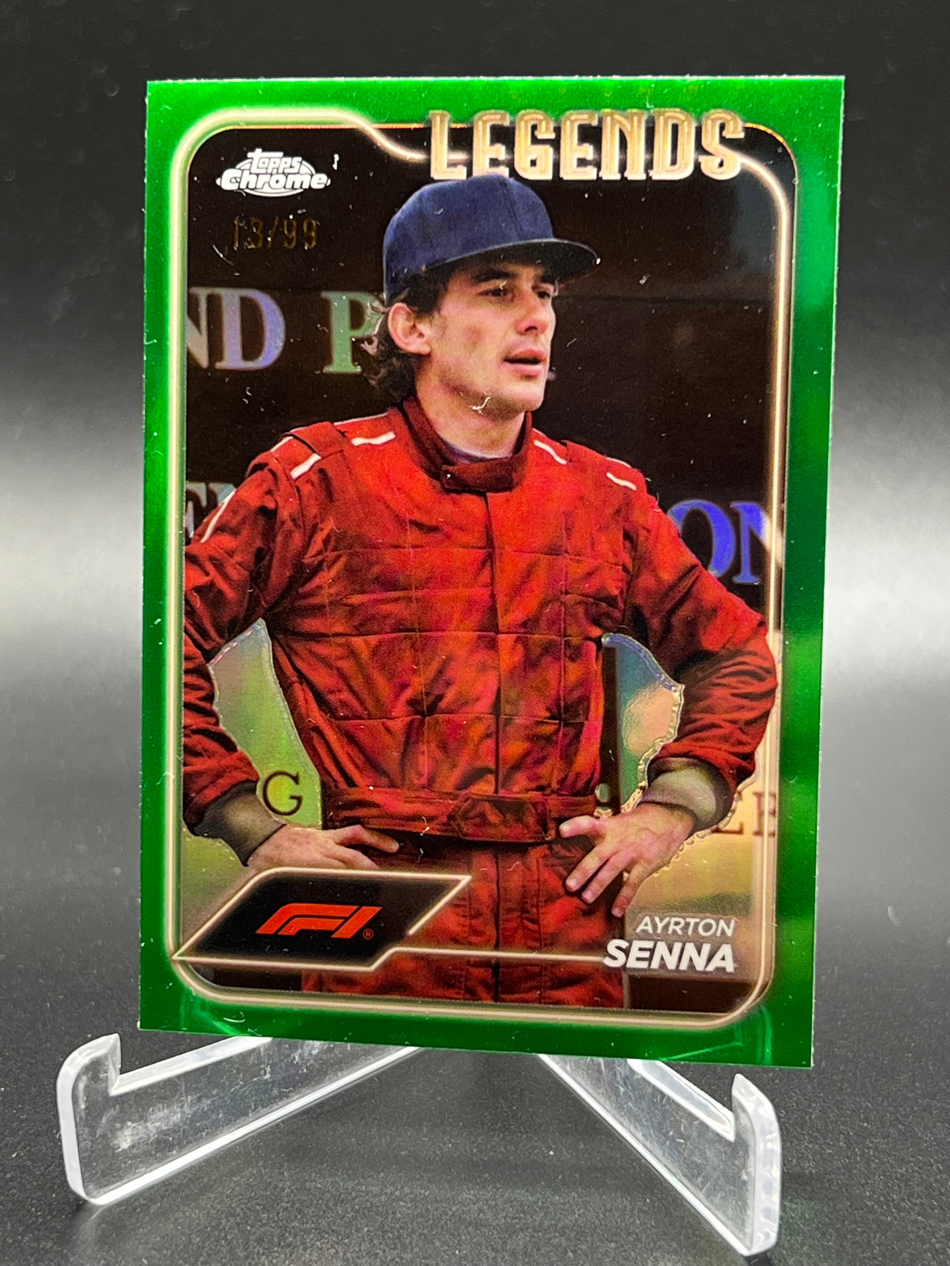 Ayrton Senna /99 Topps Chrome Formula 1 Legends