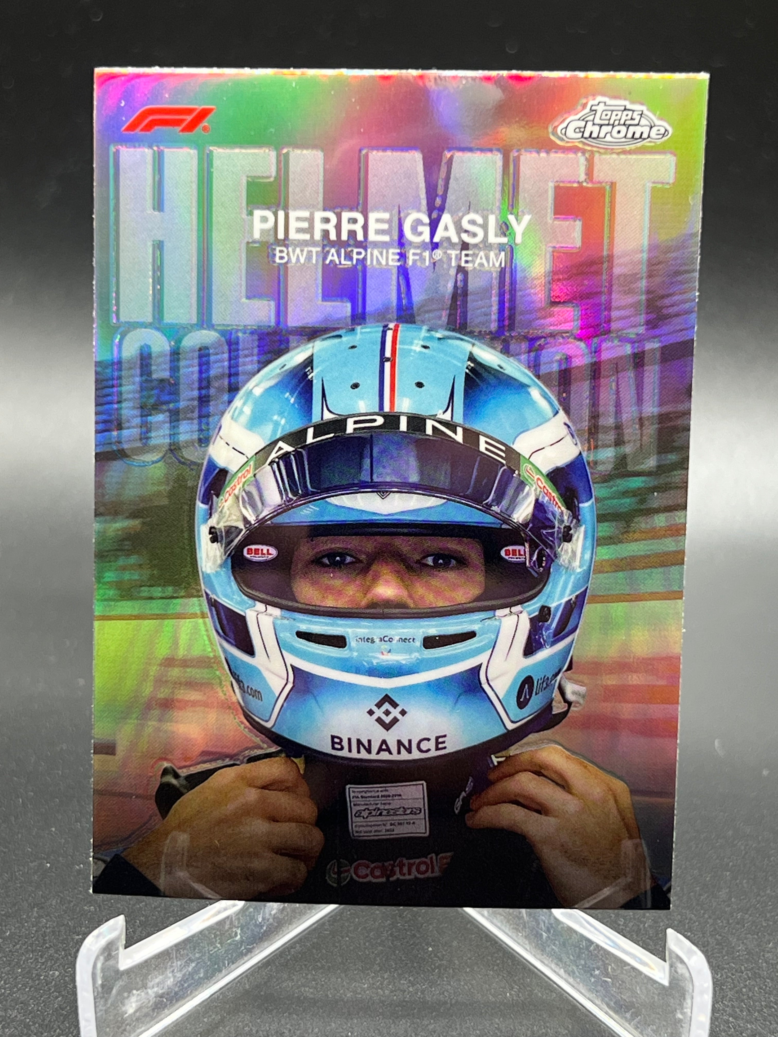 Pierre Gasly 2024 Topps Chrome Formula 1 Helmet