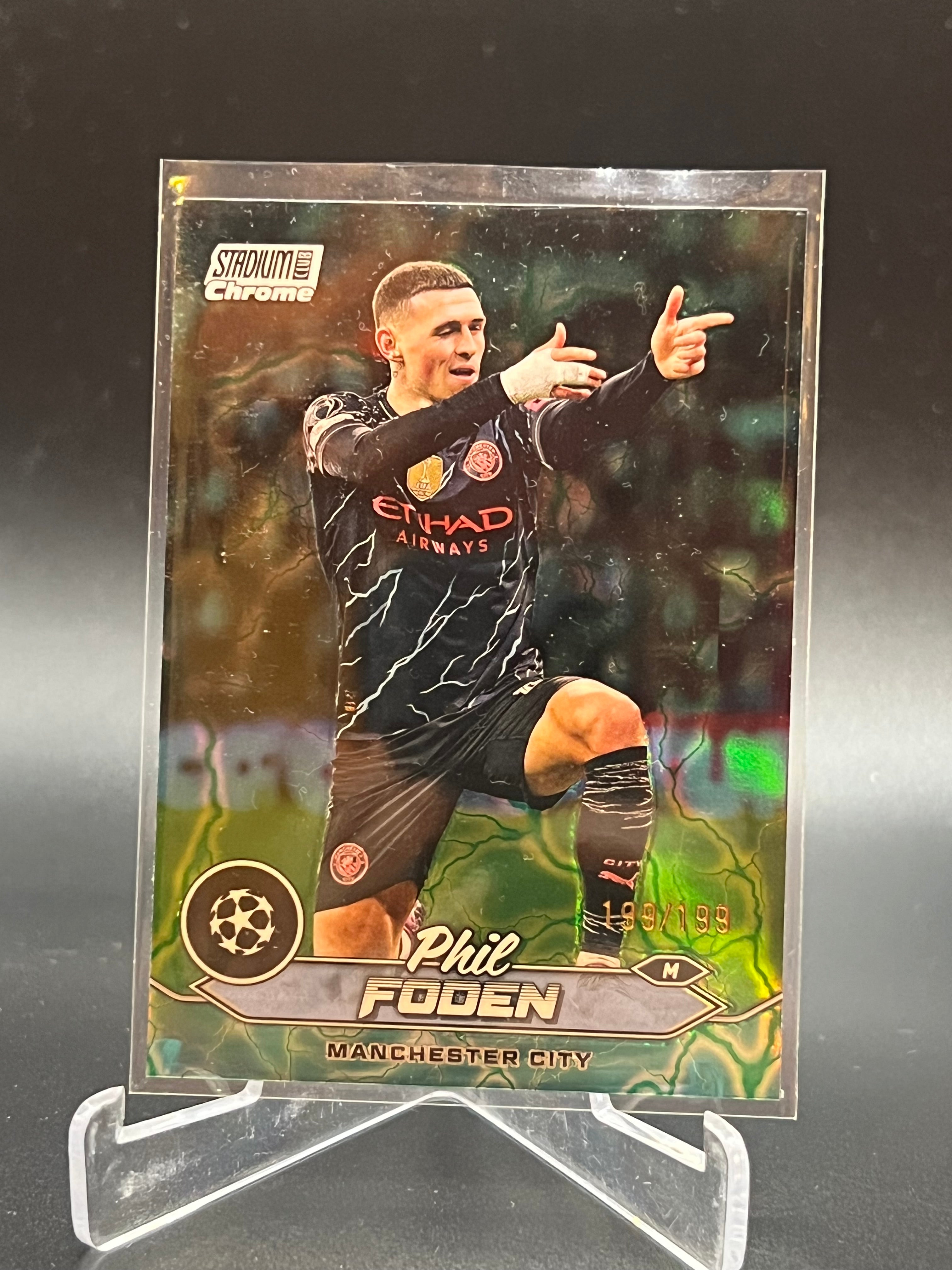 Phil Foden /199 Topps Chrome Stadium Club UCL 23/24