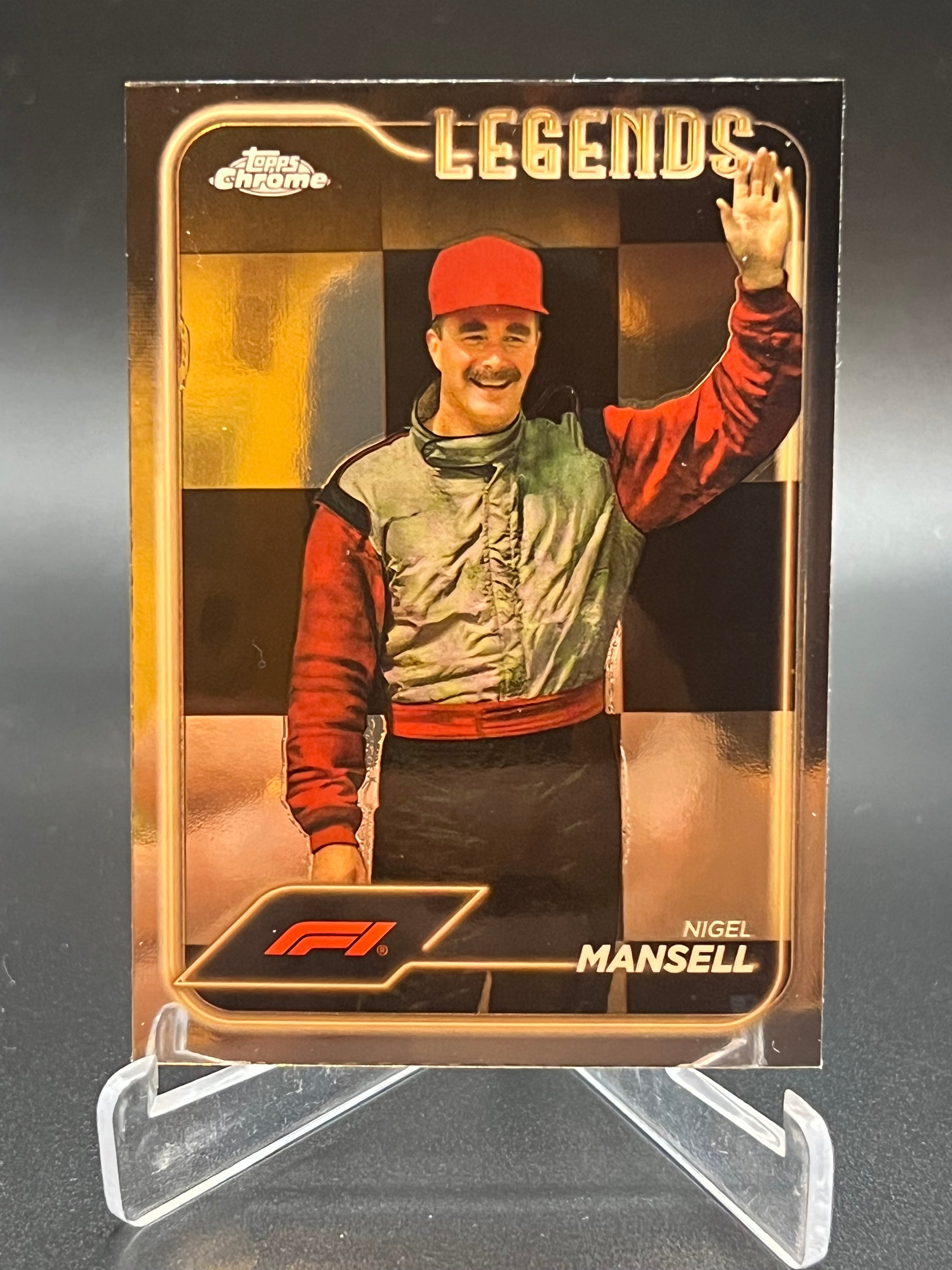 Nigel Mansell Topps Chrome Formula 1 Legends