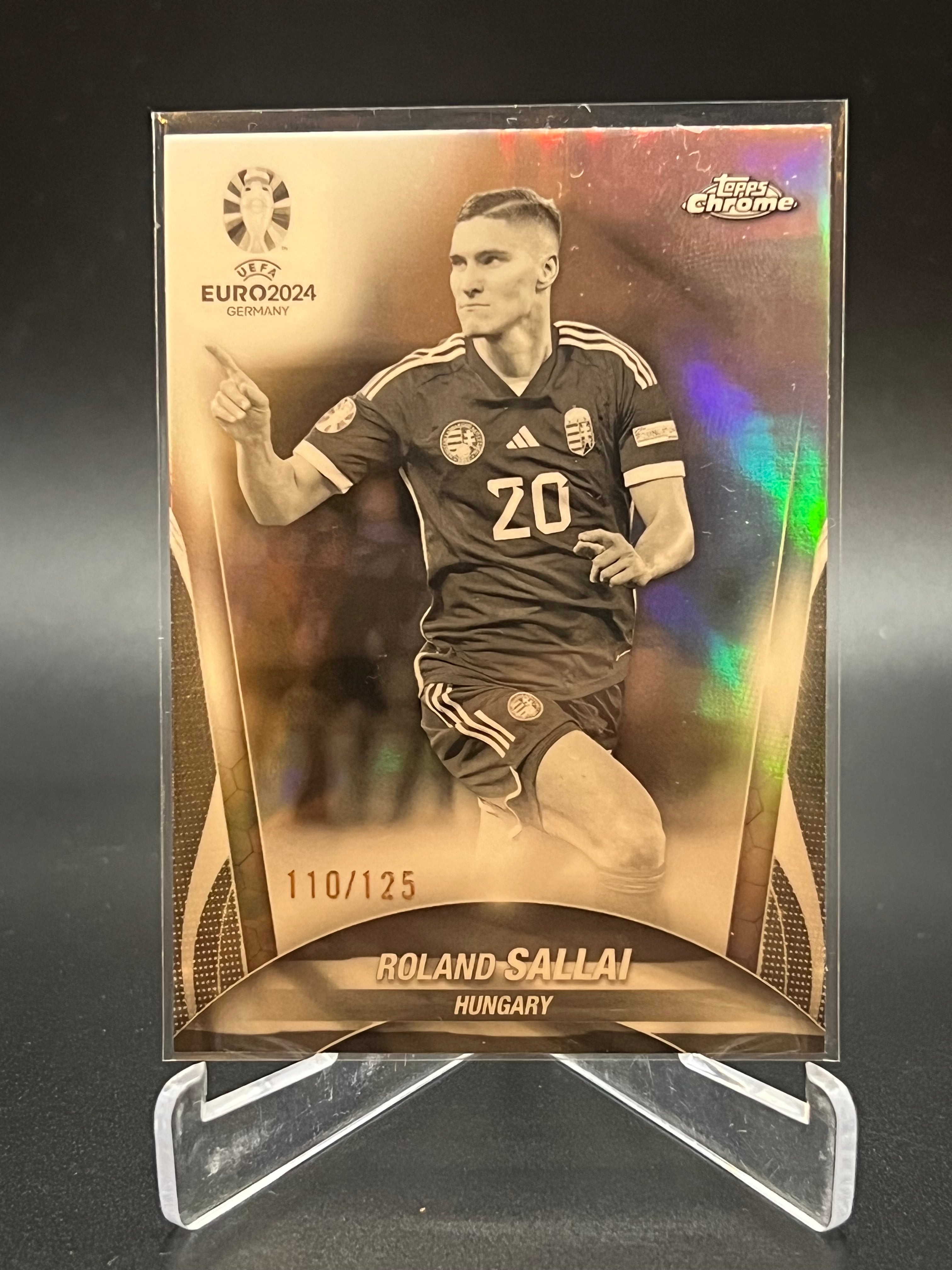 Roland Sallai  /125 Topps Chrome UEFA Euro 2024