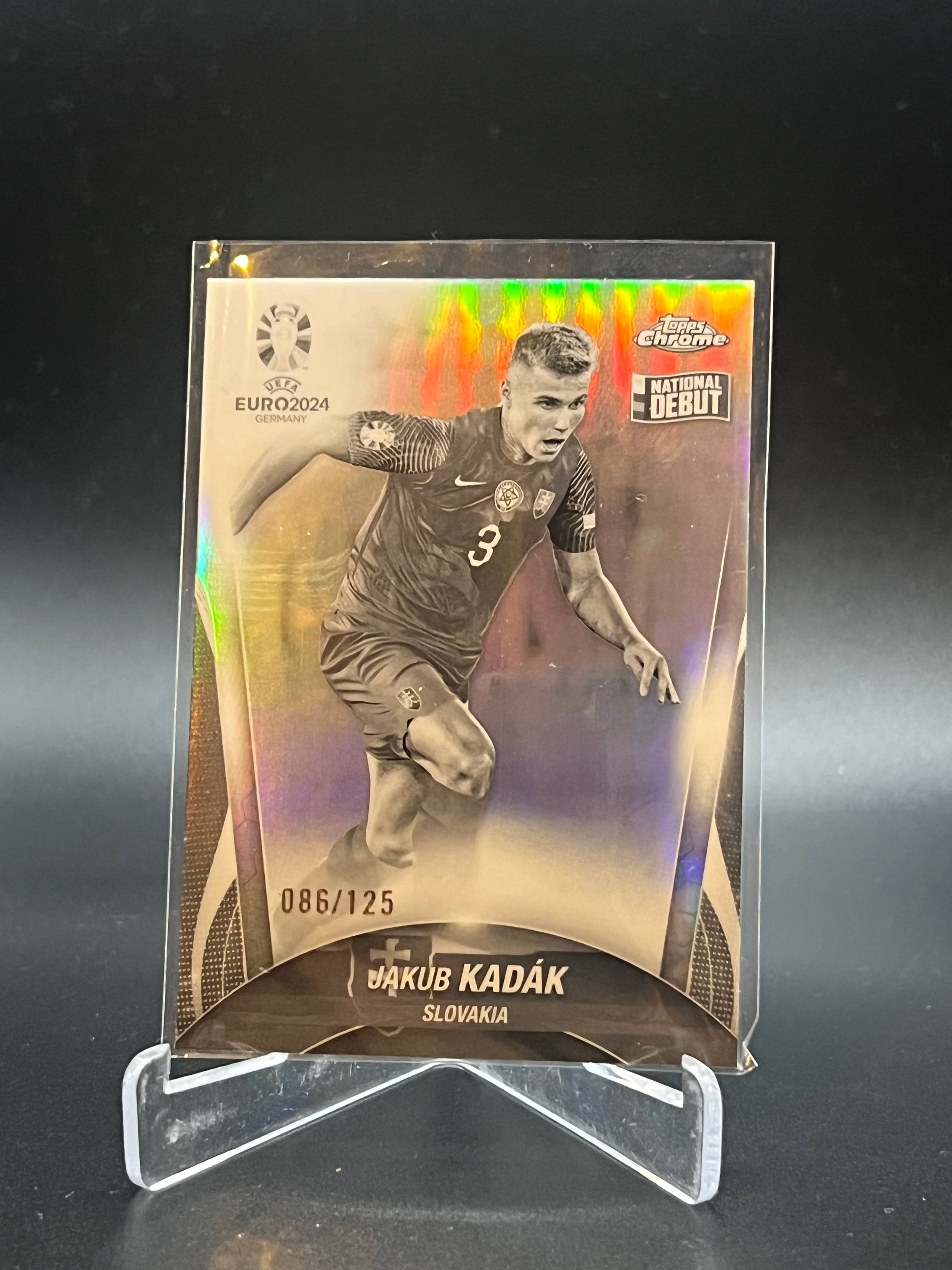 Jakub Kadàk /125 Topps Chrome National Debut UEFA Euro 2024