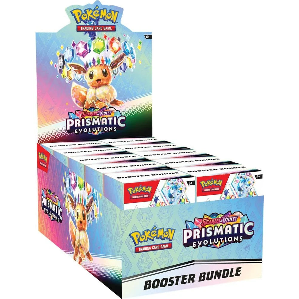 Pokemon Prismatic Evolutions Booster Bundle Display (Forhåndsbestill)