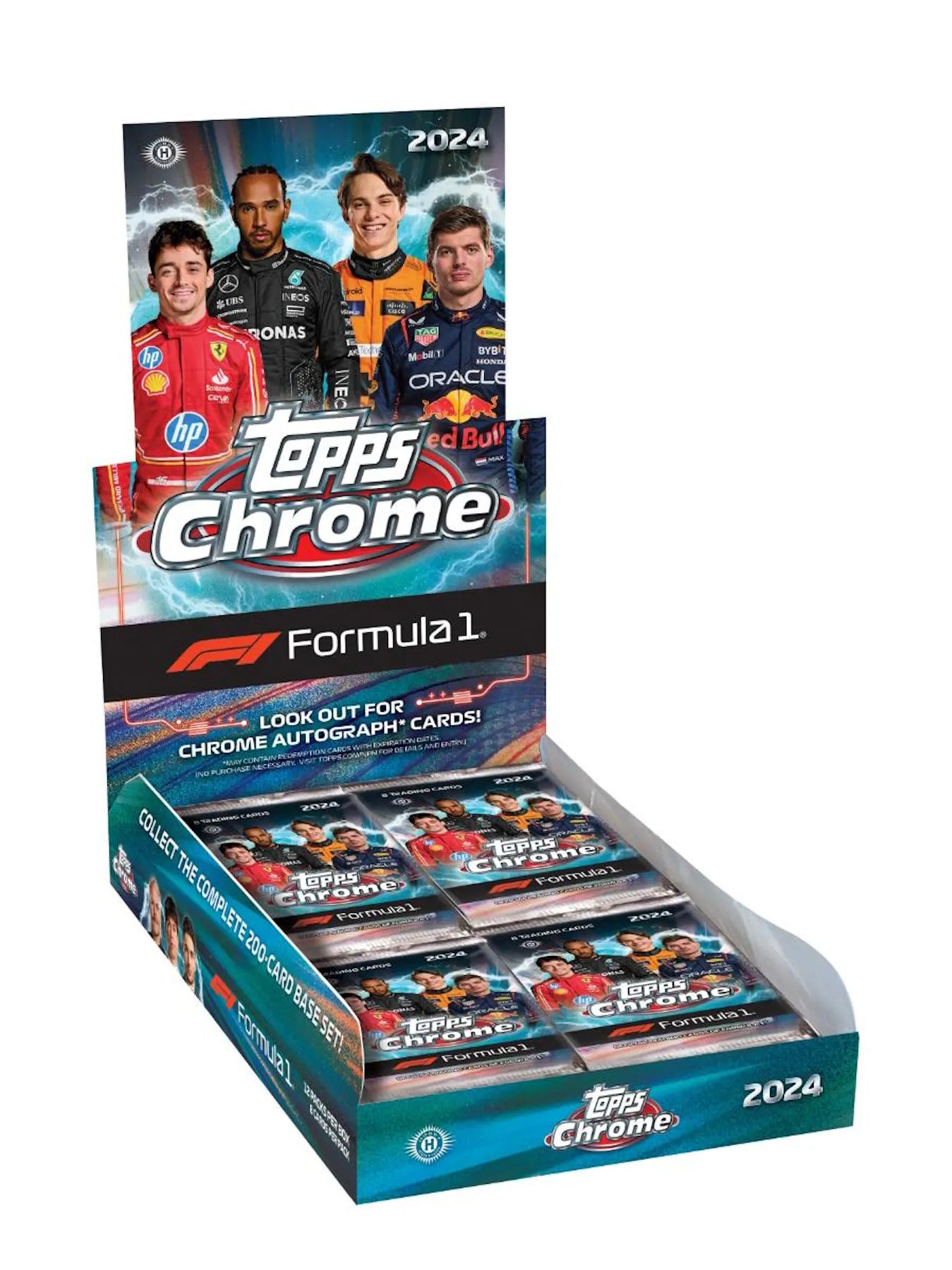 2024 Topps Chrome F1 Formula 1 Hobby Box (Forhåndsbestill)