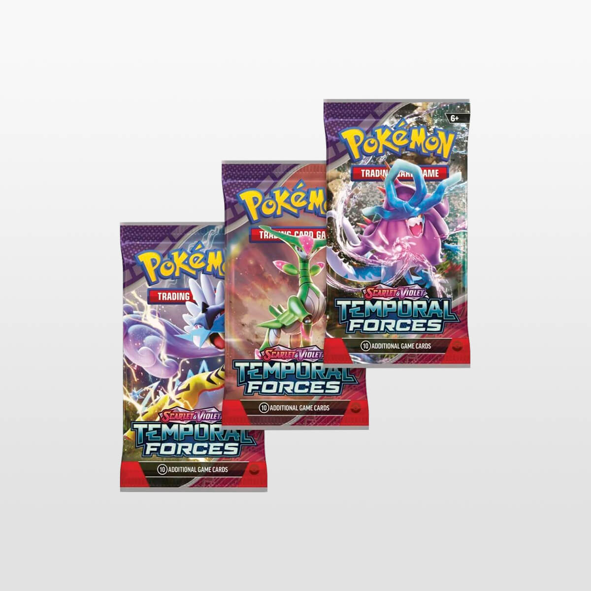 Scarlet & Violet-Temporal Forces 3 Booster Packs & Cleffa Promo Card 3 pakker